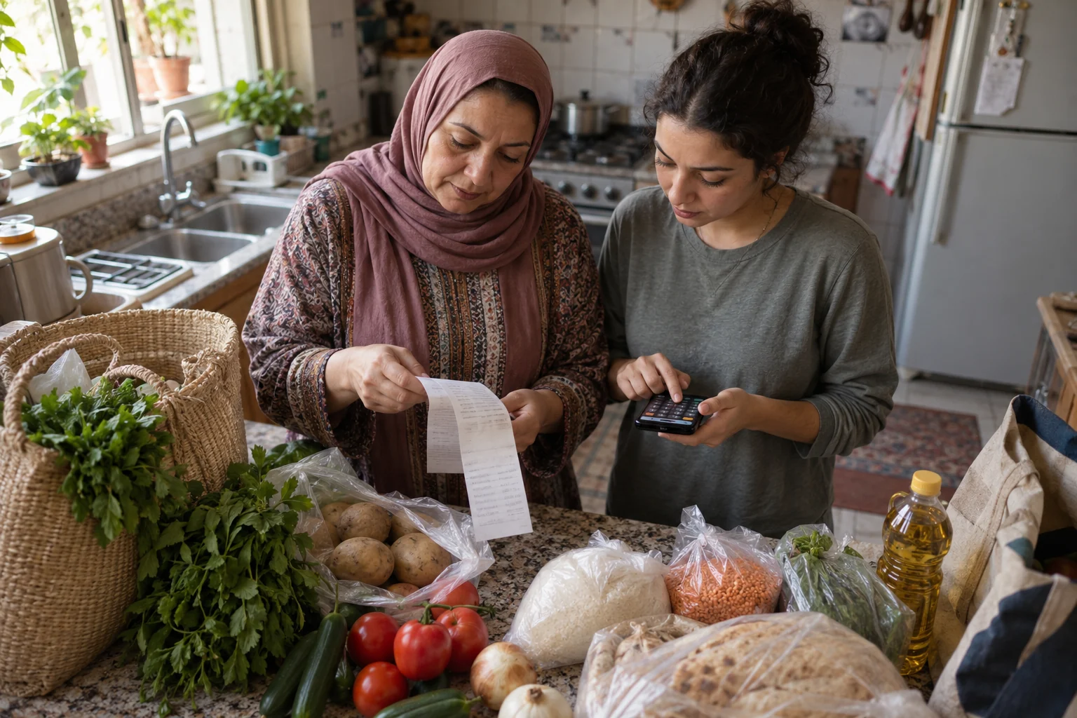 أسرة مصرية تقارن سعر البقالة